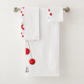 Kerst ornament badhanddoek set bad handdoek (Insitu)