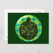 Kerst Ornament Ball Briefkaart (Voorkant / Achterkant)