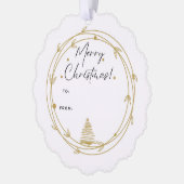 Kerst Ornament Cadeaubijsluiter Kaart (Links)