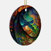 Kerst ornament gestileerde milieu scene (Rechts)