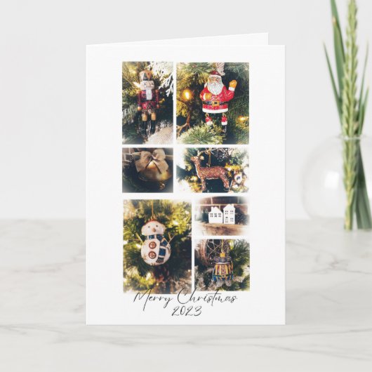 Kerst Ornament Gevouwen Vakantie Kaart (Voorkant)