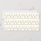 Kerst Ornament Gift Kaart Certificaat Goud (Achterkant)