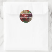 Kerst Ornament Gift Label Sticker (Tas)