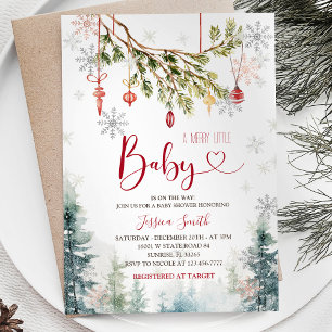 Kerst Ornament Holiday Party Uitnodigen Kaart