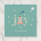Kerst Ornament Joy Holiday Bedankjes Labels (Achterkant)
