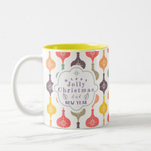 Kerst Ornament Logo Tweekleurige Koffiemok