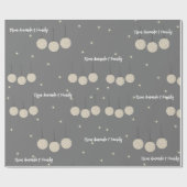 Kerst ornament patroon op maat cadeaupapier (Vlak)