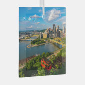 Kerst Ornament-Pittsburgh & Incline Glas Ornament (Voorkant Rechts)