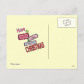 Kerst Ornament Tree Briefkaart (Achterkant)