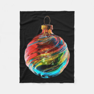 Kerst Ornament X-mas Familie Kunst Kerst Orna Fleece Deken