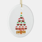 Kerst, ornamenten Kerstboom Rugby Ball 16 (Rechts)