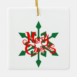 Kerst, ornamenten met sneeuwvlok 08