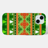 KERST ORNAMENTEN STIJL Case-Mate iPhone CASE (Achterkant (horizontaal))
