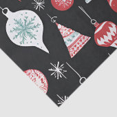 Kerst Ornamenten Zwart Tissuepapier (Detail)