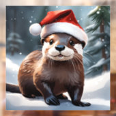 Kerst otter venster vastklampen raamsticker (Vel 2)