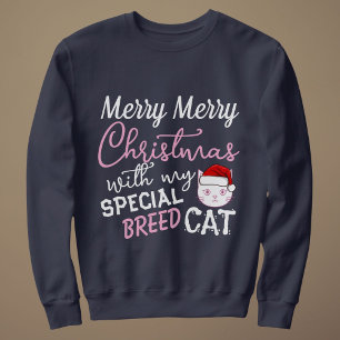 Kerst outfit vrolijk feest Persoonlijke kat huisdi Trui