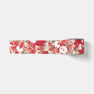 Kerst overvloed elegante botanische gebladerte lint