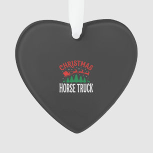 Kerst Paard Vrachtwagen Sinterklaas Arrenslee Ornament