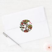 Kerst Paisley Sticker (Envelop)