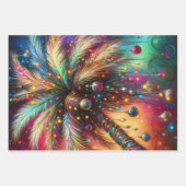 Kerst Palm Tree Tropical Beach Decoupage Inpakpapier Vel (Voorkant)