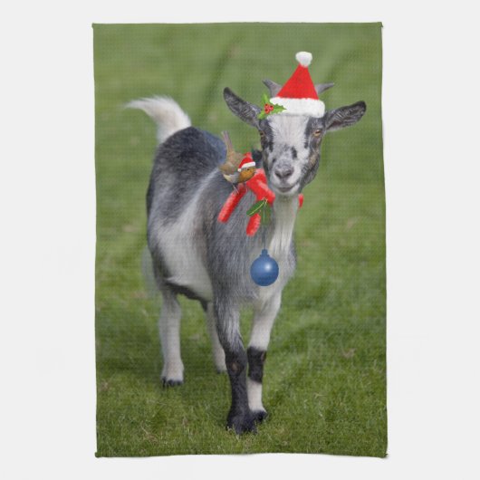 Kerst Pals Keukenhanddoek (Verticaal)