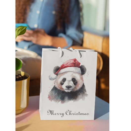 Kerst Panda, aanpasbaar Medium Cadeauzakje
