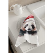 Kerst Panda, aanpasbaar Theedoek