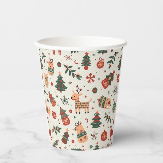 Kerst papier beker (Voorkant)