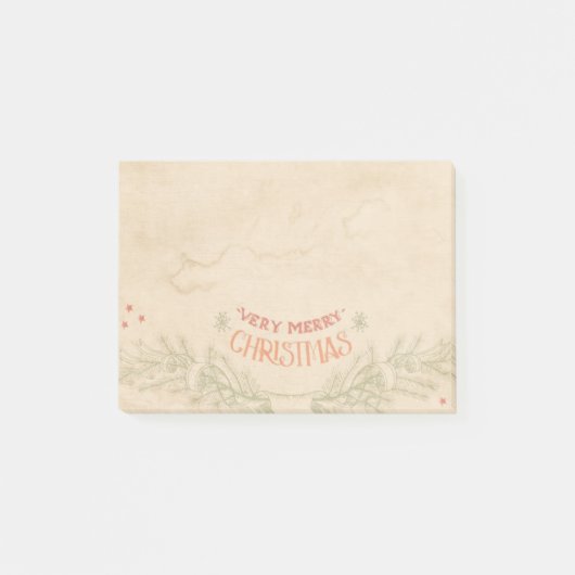 Kerst  papier post-it® notes (Voorkant)