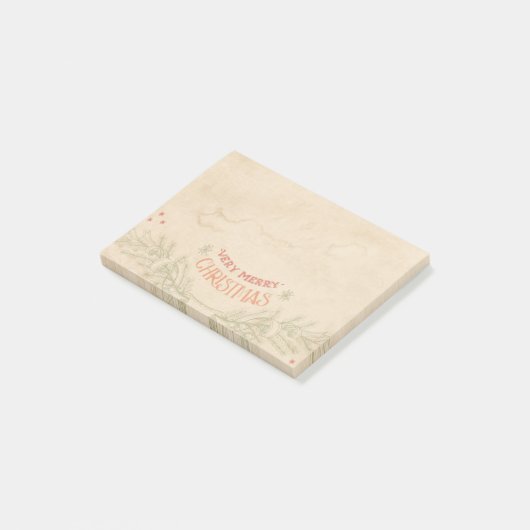 Kerst  papier post-it® notes (Schuin)