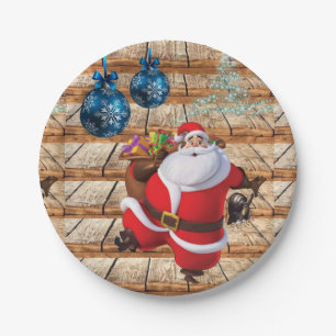 Kerst Papieren Borden, Sinterklaas Bordje