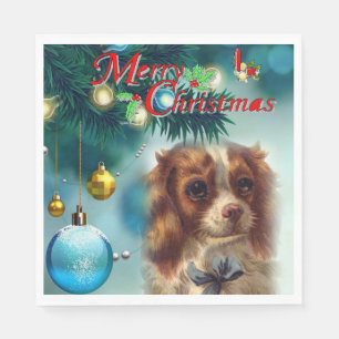 Kerst Papieren Servetten, Prettig Kerstfeest Servet