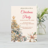 Kerst Party peperkoek Kaart (Staand voorkant)