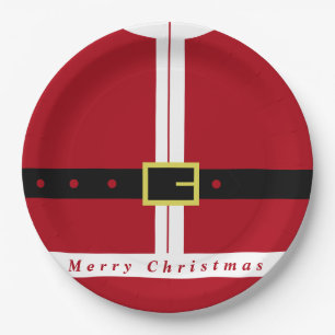 Kerst Party Santa Paper Borden Papieren Bordje