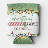 Kerst Party String Lights Gaming Blikjeskoeler (Voorkant)