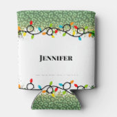 Kerst Party String Lights Gaming Blikjeskoeler (Achterkant)