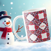 Kerst Patch Pattern uit de liefde Koffiemok