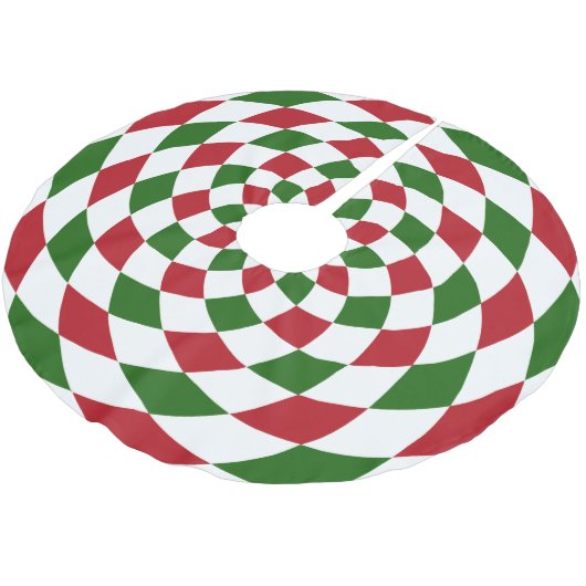 Kerst Patchwork Harlequin Patroon Kerstboom Rok (Gekanteld)