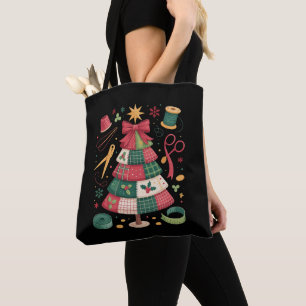 Kerst Patchwork Quilt Boom Naaien Quilter Xmas Draagtas