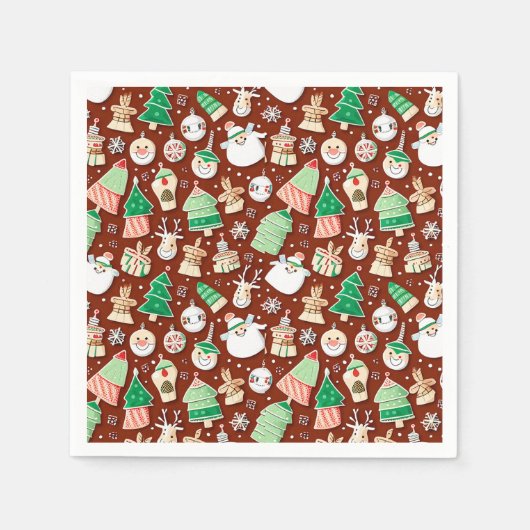 Kerst Patroon 7 - Papieren servetten (Voorkant)