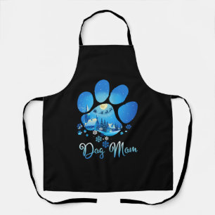 Kerst Paw Dog Mam Schort