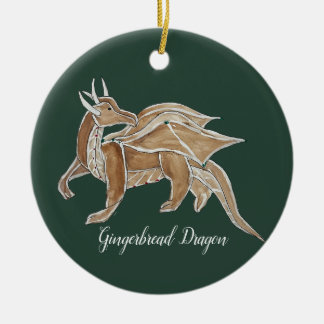 Kerst peperkoek Dragon. Keramisch Ornament