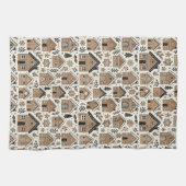 Kerst peperkoek huizen theedoek (Horizontaal)