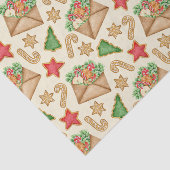 Kerst peperkoek koekjes en brieven tissuepapier (Detail)