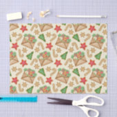 Kerst peperkoek koekjes en brieven tissuepapier (Craft)