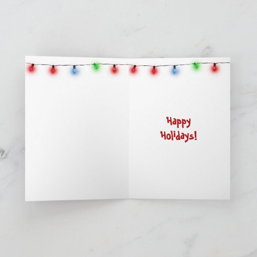 Kerst peperkoek man in rode Mok Feestdagen Kaart (Binnen)