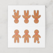 Kerst peperkoek mannen (Buitenkant ongevouwen)