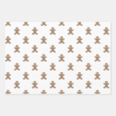 Kerst peperkoek rendier rode snoep Canes Inpakpapier Vel (Voorkant)