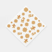 Kerst peperkoek schattig servet (Hoek)