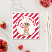 Kerst pepermunt pepermunt peperkoek party servette servet (Insitu)